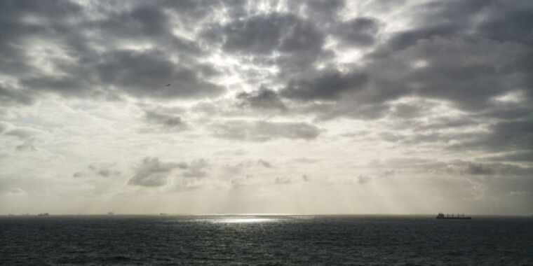 Blick über die Straße von Gibraltar