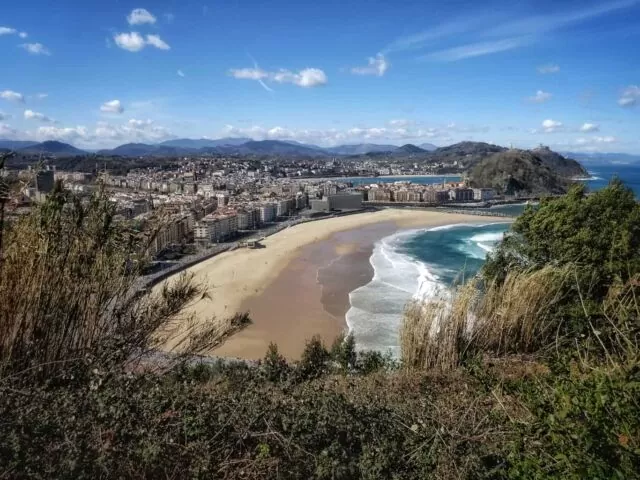Blick auf Donostia-San Sebastian